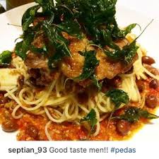 It's cucina povera at its best. Red Hot Angel Angel Hair Pasta With Chicken Balado Chillies And Ikan Teri You Will Love The Asian Taste Thank You Septian 93 For Your Kind Review More Miley Italian Fusion Bistro