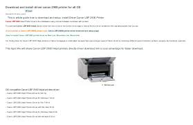 Printer canon laser shot lbp2900 getting started manual 35 pages. How To Download And Install Driver Canon 2900 Printer For Windows Ma