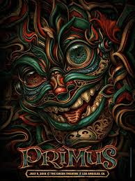 Primus Gig Poster By Nc Winters Los Angeles Poster Culture Art Rock Posters