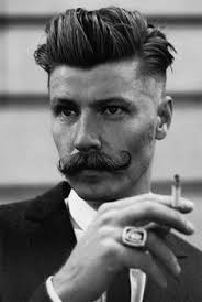 Short cuts, dapper hats and fashionable facial. 1930s Men Hairstyles Google Search Moustache Style Mens Hairstyles Hair And Beard Styles