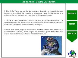 A las 9:15 horas, los leones sultán y chiclayanita recibirán como obsequio. 22 De Abril Dia De La Tierra Ppt Descargar