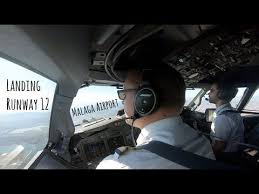 approach and landing runway 12 malaga airport agp lemg