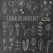 Chalkboard Flower Doodles Clipart Chalk Etsy Chalkboard Flowers Chalkboard Doodles Chalkboard Designs