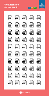 Download File Extension Names Vol 4 Icon Pack Available In Svg Png Eps Ai Icon Fonts Icon Pack File Extension Icon Font