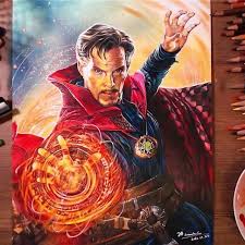 Drawing Doctor Strange Drawholic Drawing Coloredpencil Doctorstrange Benedictcumberbatch Drstra Doctor Strange Drawing Marvel Drawings Doctor Strange