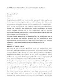 Contoh karangan deskripsi tentang sekolahku (1). Contoh Karangan Deskripsi Narasi Eksposisi Argumentasi Dan Persua
