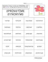 A bundle of yarn, string, ribbon, etc. Springtime Synonyms Practice Worksheet Practices Worksheets Synonyms And Antonyms Synonym