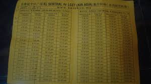 Available buses are as follows: Klia Lcct Kl Sentral Latenight Bus Train Timing Enidhi India Travel Blog