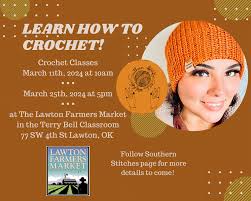 Crochet Classes and Handmade Gifts at Lawton Farmers Market