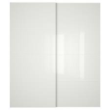 Ikea porte de placard coulissante. Farvik Jeu 2 Ptes Coul Verre Blanc Ikea