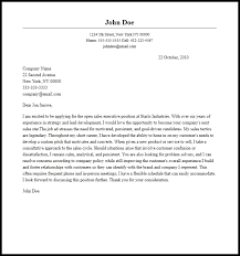 Professional Sales Executive Cover Letter Sample Writing Guide Resume Now
