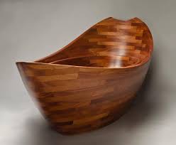 wooden bathtubs for modern interior