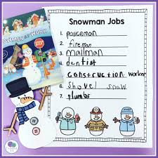 Snowmen At Work Activities Firstieland In 2020 Work Activities Snowmen Activities Activities