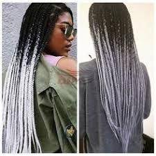 Black And Silver Ombre Image Result For Black And Silver Ombre Braids Ombreboxbraids Hair Styles Box Braids Hairstyles Curly Hair Styles