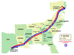 The logo for microsoft outook. Colonial Pipeline Delivery Map Which Currently Has A Leak 967x717 Mapporn