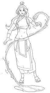 Download and print these katara coloring pages for free. Katara Changing Water Into Ice Line Art Coloring Sheet Avatar The Last Airbender The Last Airbender Avatar The Last Airbender Art