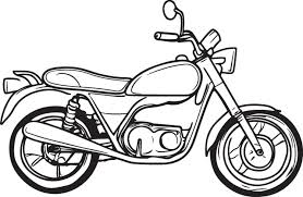 desenhos de motos para colorir 50566522 Vetor no Vecteezy