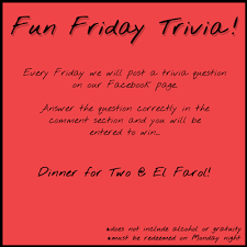 From happy hours to family gatherings, alcoholic beverages are a common staple at social events geared toward adults. Keep An Eye Out For Tomorrow S Fun Friday Trivia Question Trivia Questions Cafe Society Trivia