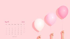 Download kalender 2021 hd aesthetic : Free April 2021 Calendar Wallpapers Desktop Mobile