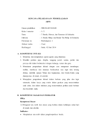 • rpp kombinasi pjok sd/mi kelas 1 ( download disini ). Contoh Rpp Kelas I Semester 2 Kurikulum 2013