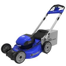 They are ideal for small lawns. Kobalt Self Propelled Lawn Mower 80 V Battery 21 In Deck Blue Reno Depot