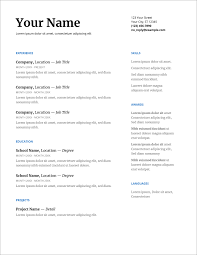 Download one of these free microsoft word resume templates. 45 Free Modern Resume Cv Templates Minimalist Simple Clean Design