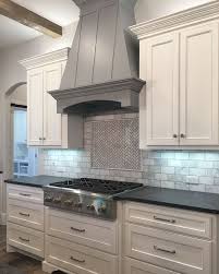 White Cabinets Paint Color Is Sherwin Williams Extra White Grey Hood Paint Color Is B Farmhouse Kitchen Colors Kitchen Cabinet Design Rustic Farmhouse Kitchen
