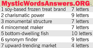 You can type these by hand or paste them in from another. Mincemeat Maker 7 Letters 7 Little Words