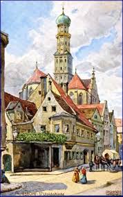 Augsburg St Ulrichskirche Kunstlerkarte V Richard Wagner Um 1910 Augsburg Ostpreussen Passau