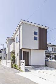 ue bo design ウエボデザイン 愛知県 安城市 注文住宅 施工事例 外観 住宅外観 格子 おしゃれ モダン シンプル スタイリッシュ 住宅 外観 玄関 エクステリア 家 外観