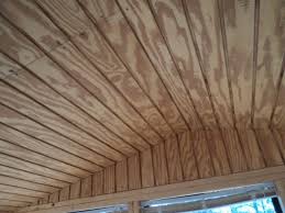 T1 11 Cieling Shed Interior Small Cabin Bunk House