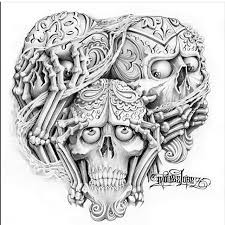 See No Evil Hear No Evil Speak No Evil Skulls Tattoo Inked Magazine On Instagram Worldofpencils Post Of The Day See No Evil Hear No Evil Speak No Evil Evil Skull Tattoo Tattoo Art Drawings Skull Design