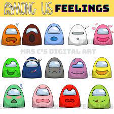 Among Us Feelings Clipart Feelings Clip Art Face Expressions