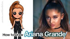 Drawely dessiner des jolies filles et coloriage. How To Draw Ariana Grande Breathin Youtube