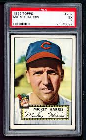 Amazon.com: 1952 Topps # 207 Mickey Harris Cleveland Indians (Baseball  Card) PSA PSA 5.00 Indians : Collectibles & Fine Art