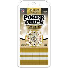 New Orleans Saints Special Edition Gold Poker Chips 20 Chips In 2020 New Orleans Saints Poker Chips New Orleans