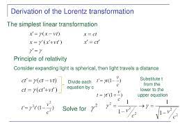 You just transform the spacetime twice and you get another transformation that may be identified as one of those i have. The Galilean Transformation Ppt Download