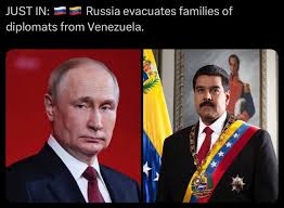 JUST IN: 🇷🇺🇻🇪 Russia has begun evacuating the families of its ...