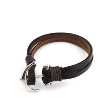 Bracelet ancre corde bleu san francisco. Bracelet Homme En Cuir Ancre Acier Bracelets Homme