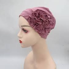 Weibliche Turban weiche Blume Mütze für Patienten Haarausfall Chemo Caps  Krebs Kopf bedeckung für Frauen elastische Kopf wickel