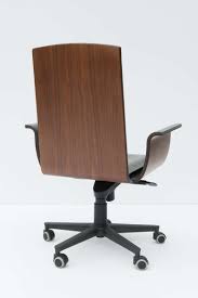 italian bent plywood leather desk chair modern office chair leather desk armchair vintage