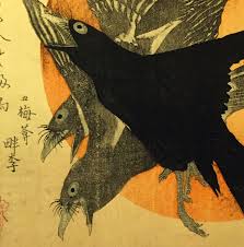 Three Crows Against A Rising Sun Kubo Shunman Japan Edo Period Mid 1800 S Wood Block Print The Metropolitan Museum Of Art H Animal Art Art Japanese Art
