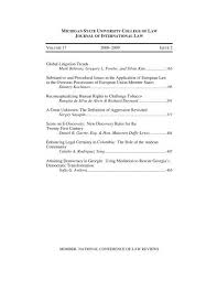 The published works of the review and herald have grown to include more than 15 magazines, thousands of books (both digital and print), tracts, promotional materials, videos, and apps, all created to reach everyone with the truth, and nurture those within its membership. Download Pdf Michigan State International Law Review