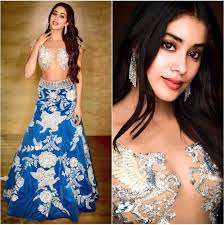 Jhanvi Kapoor In Manish Malhotra Dresses Bollywood Fashion Indian Designer Wear