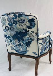 Available Free Ship Blue And White Vintage Chair Etsy Vintage Chairs Upholstered Chairs Patterned Chair