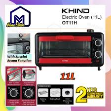 This oven cleaner is great for everyday spot cleaning, so no need for protective gloves. Khind Electric Oven 11l With Steam Function Ot11h Shopee Malaysia