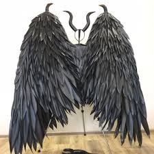 Black Angel Wings Costume Bigflowersdecor Shared A New Photo On Etsy In 2020 Maleficent Wings Wings Costume Black Angel Wings