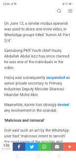Economic affairs minister datuk seri mohamed azmin ali has brushed off calls by certain parties for him to go on leave as. Police Report Lodged Against Person Who Created A Whatsapp Group To Spread One Of The Gay Sex Videos Weehingthong