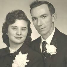 Leroy Hunsaker and Ruth Ella Oakley Hunsaker wedding day