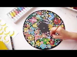 The color of the label will be based on what is in stock. 30 Flower Power Vinyl Painting Youtube Vinyl Paintings Vinyl Art Paint Painted Vinyl Records